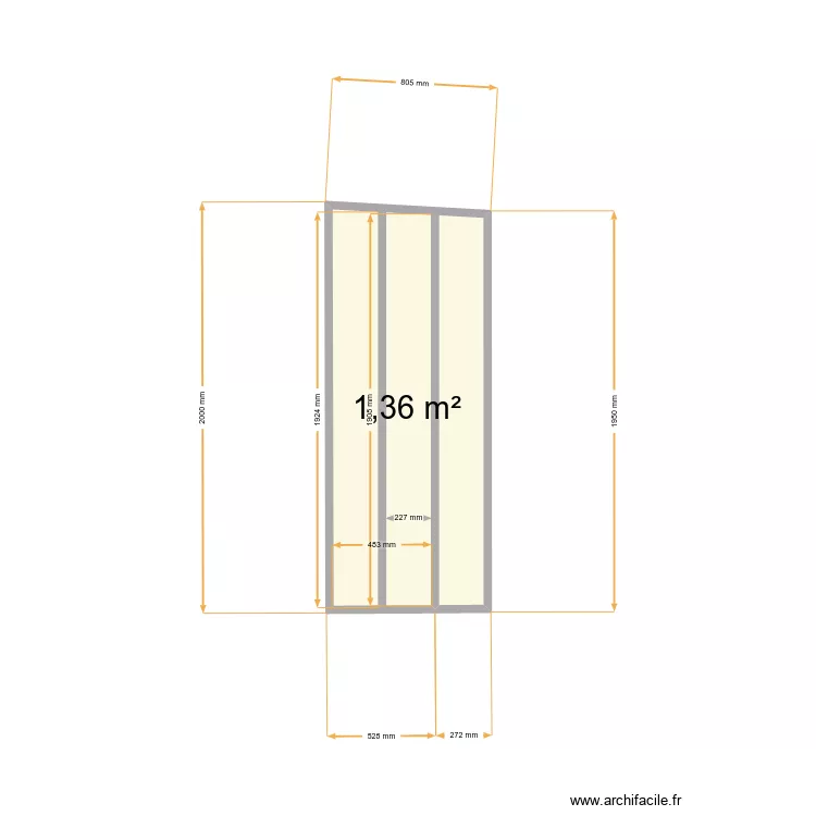 range buche. Plan de 