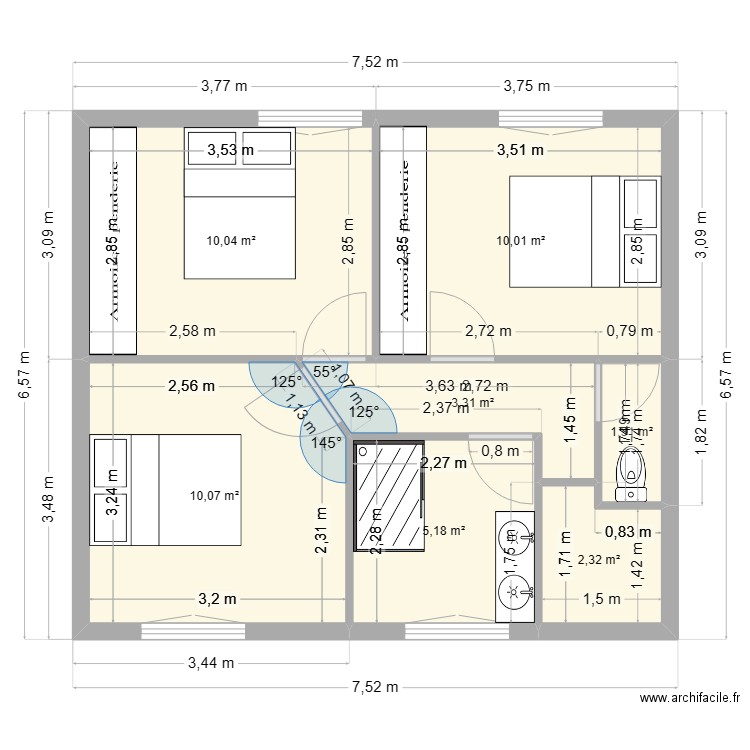 1er maison thym 2. Plan de 7 pièces et 42 m2
