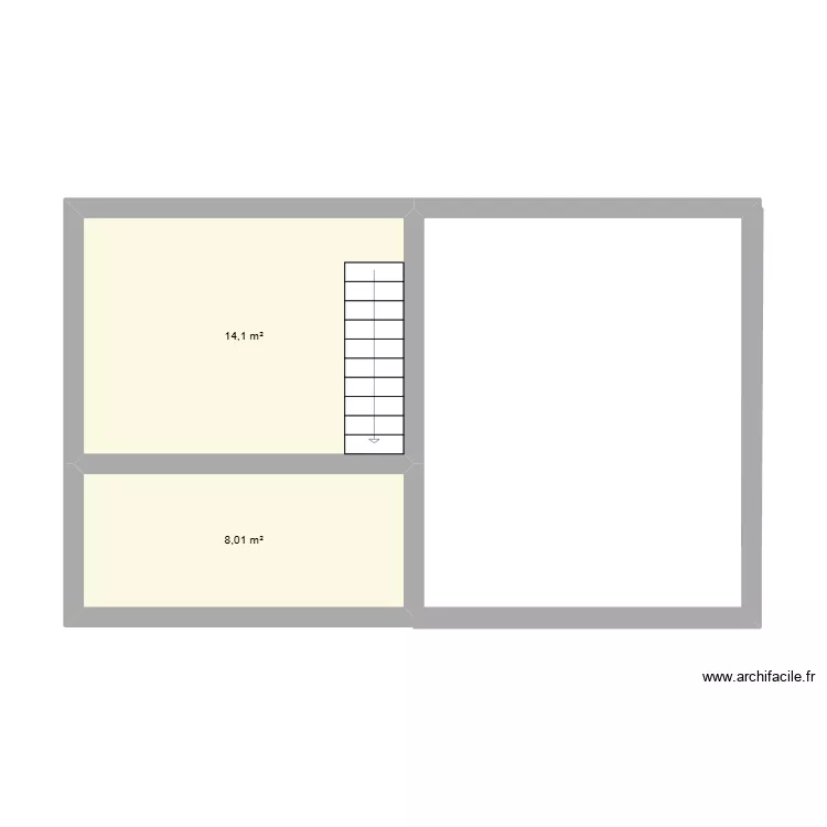 Bergerie N+1. Plan de 2 et 22 m² Bergerie N+1. Plan de 2 et 22 m²