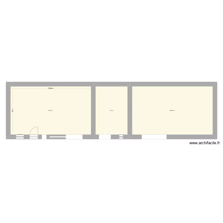 17 MOISSEAU. Plan de 3 pièces et 144 m²