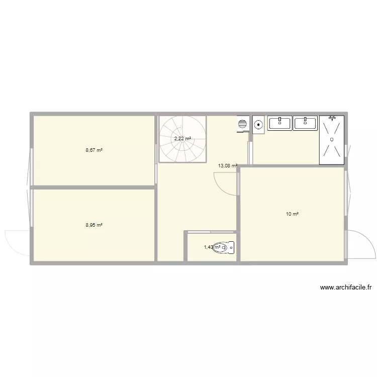 Maison bld de byans. Plan de 