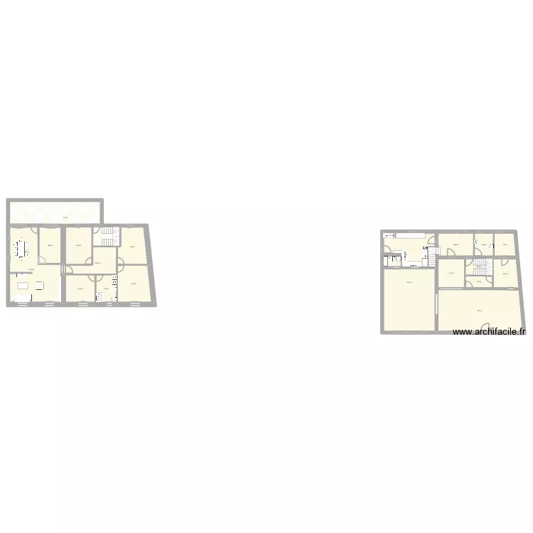 Nouveau Caf&eacute;. Plan de 18  et 350 m²