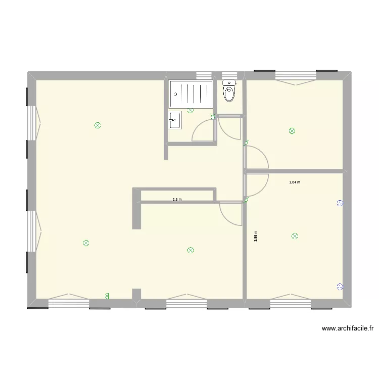Maison33510 Modif. Plan de 6  et 64 m²