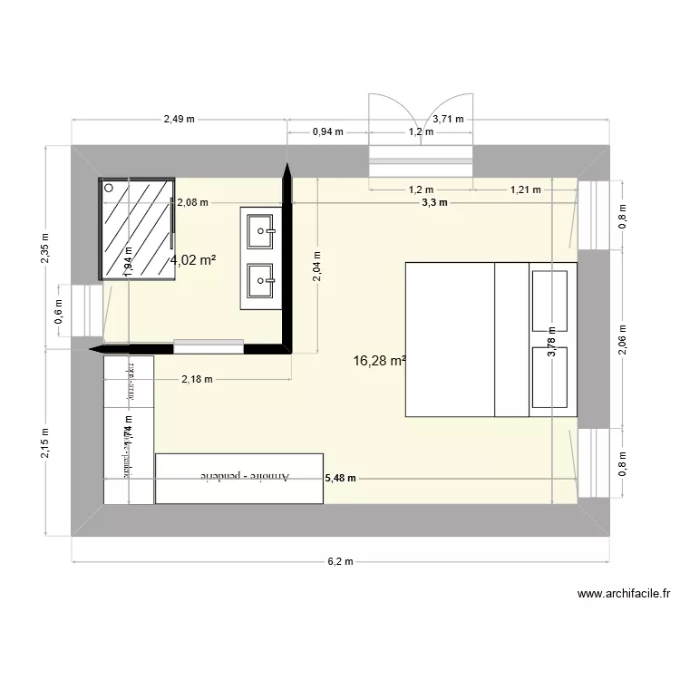 agrandissement. Plan de agrandissement. Plan de