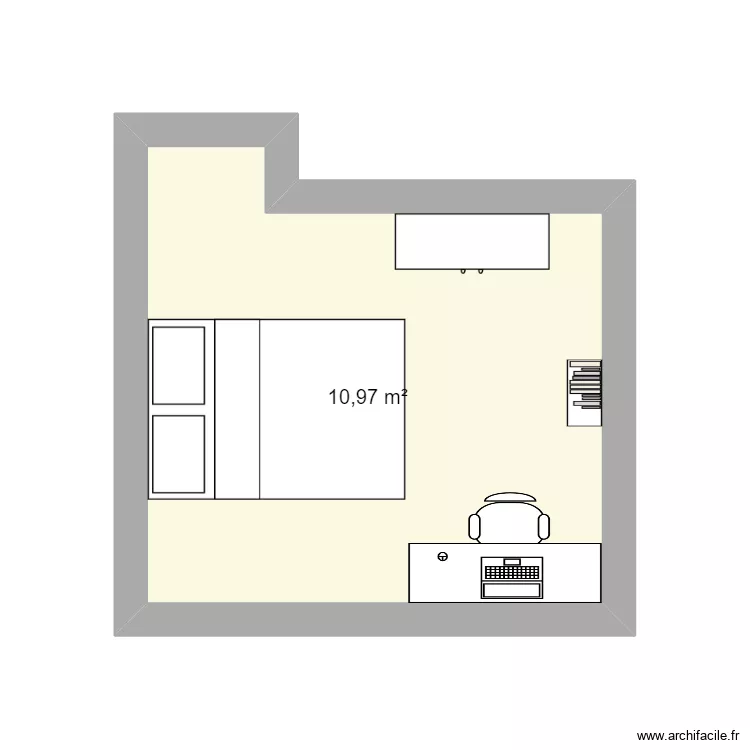 chambre. Plan de 