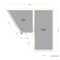 Plan Thery pi&egrave;ces sous toiture