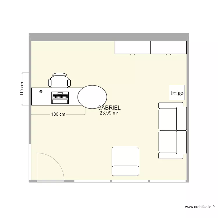 Bureau Gabriel. Plan de 