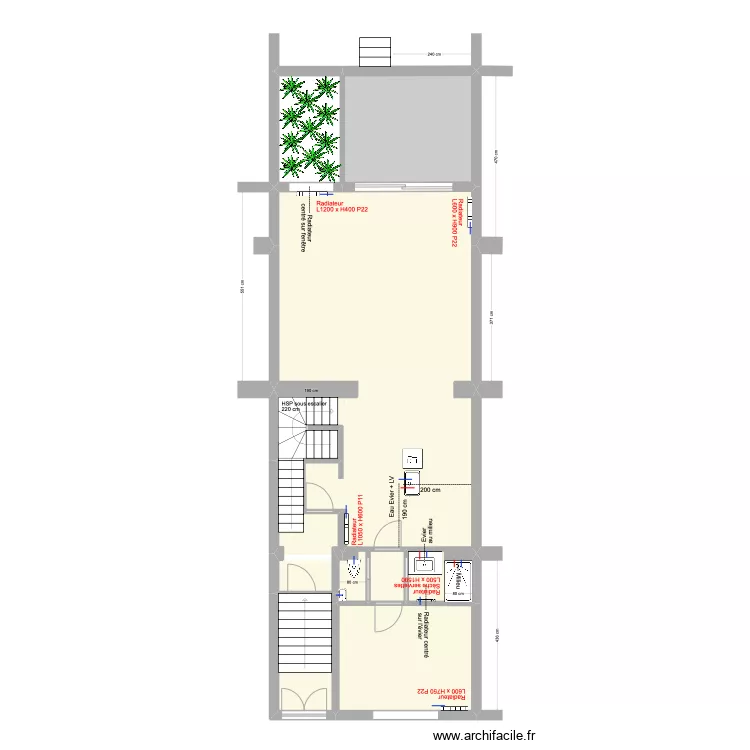 Banning 83 Bel &eacute;tage Eau Chauffage. Plan de 0 pièce et 0 m2