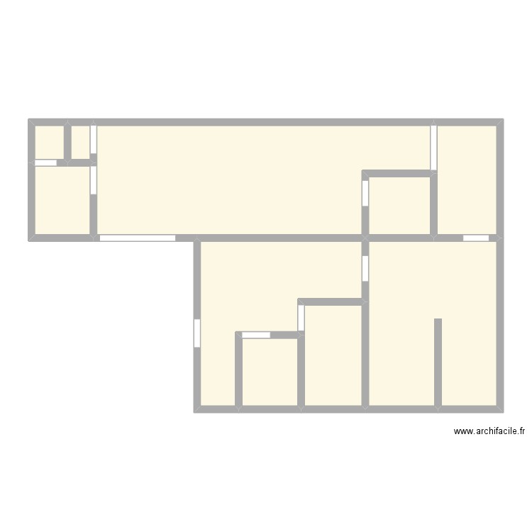 CASIERES - LOUVIERS. Plan de 12 pièces et 195 m2