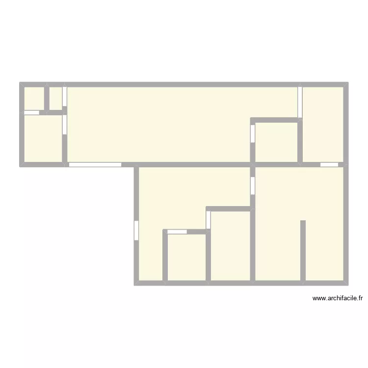 CASIERES - LOUVIERS. Plan de 