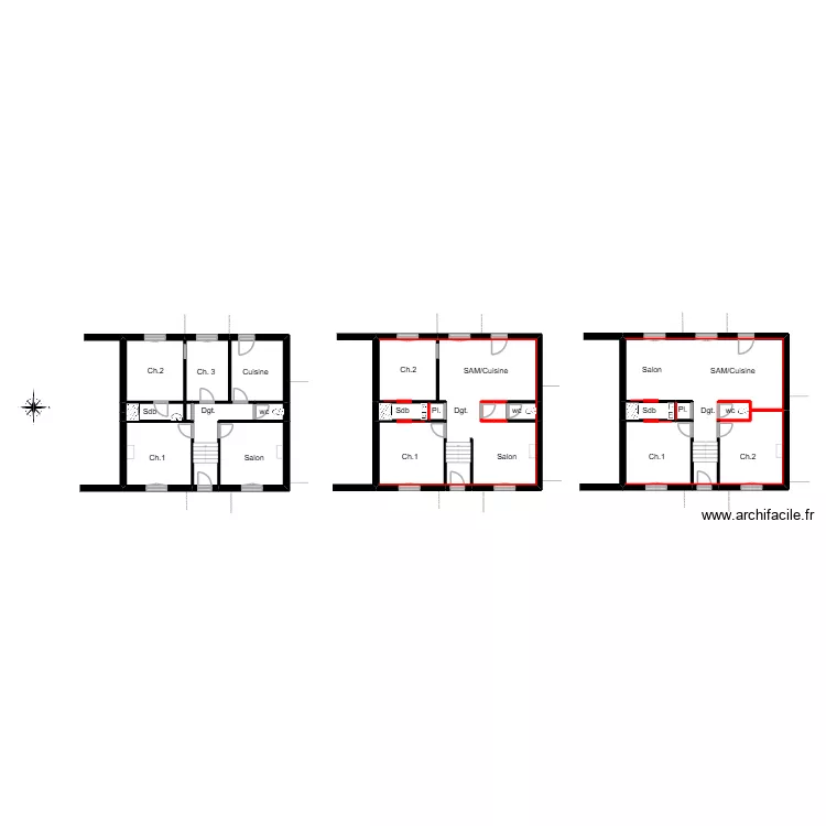 Sophie. Plan de 19 pièces et 181 m²