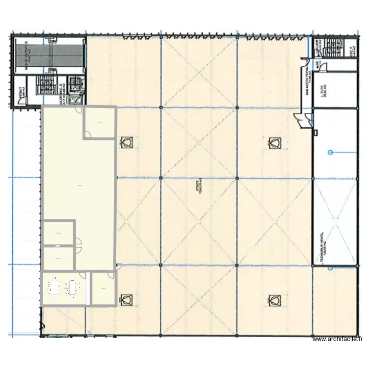 Eclépens. Plan de 6 et 226 m² Eclépens. Plan de 6 et 226 m²