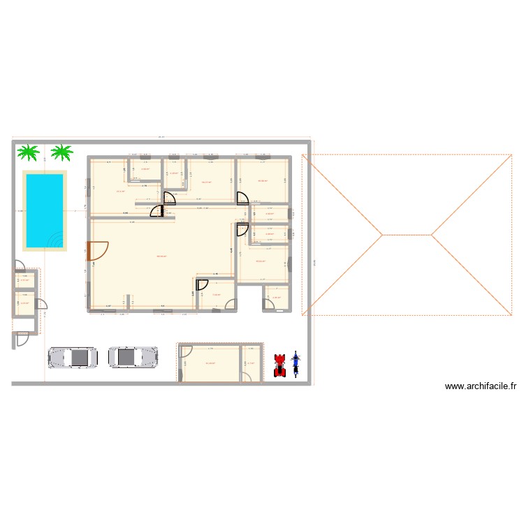 MAISON r&eacute;seau eau. Plan de 0 pièce et 0 m2