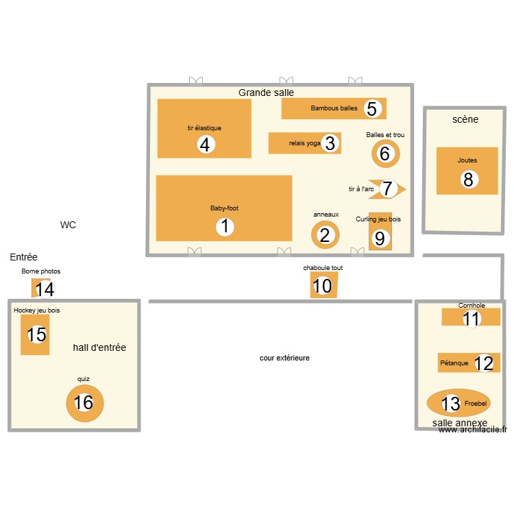 implantation olympiades 2. Plan de 4 pièces et 919 m2