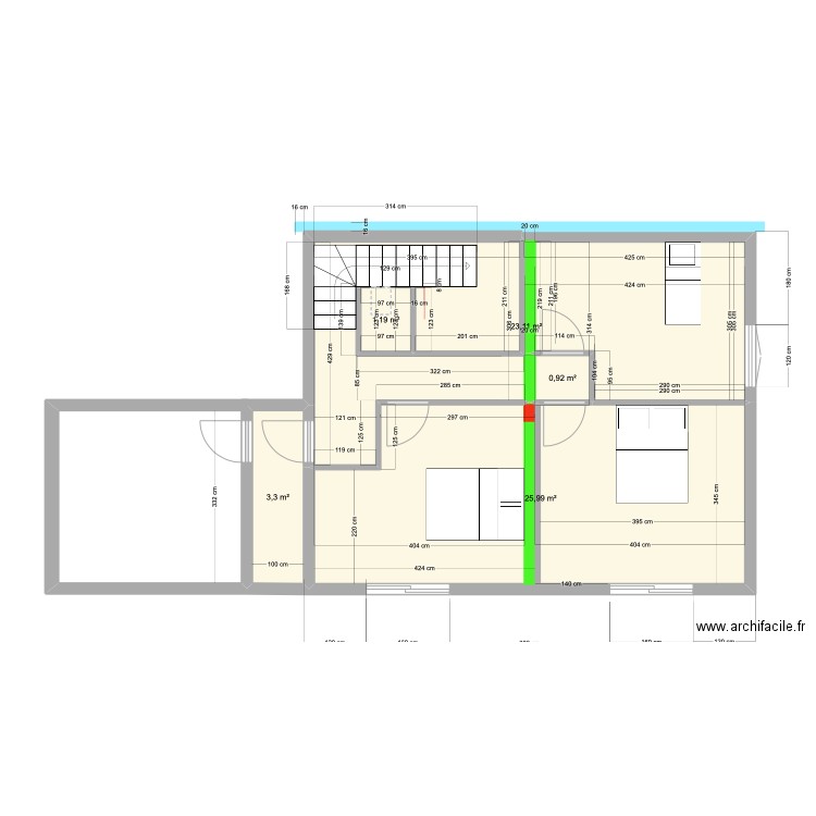 modification rdc 1. Plan de 0 pièce et 0 m2