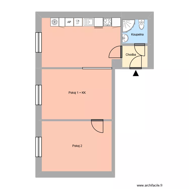 Jana Švermy 37, byt 16. Plan de 11 et 178 m² Jana Švermy 37, byt 16. Plan de 11 et 178 m²