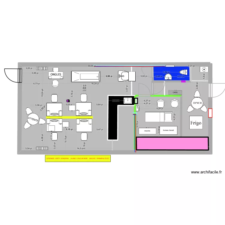 2026. Plan de 4  et 80 m²