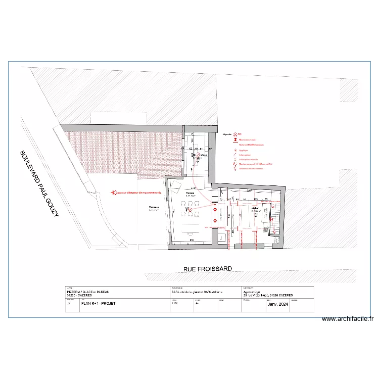 Cit&eacute; de la glace ECL. Plan de 
