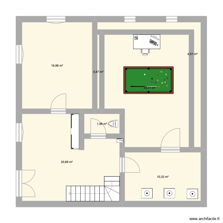 MAISON. Plan de 0 pièce et 0 m2
