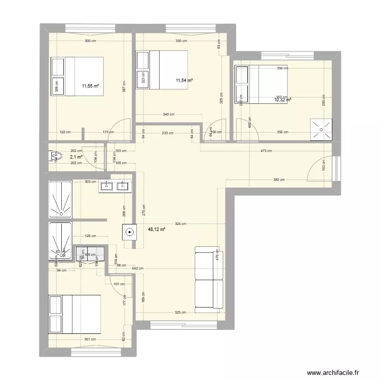 APPARTEMENT_VILLEURBANNE_V3. Plan de 