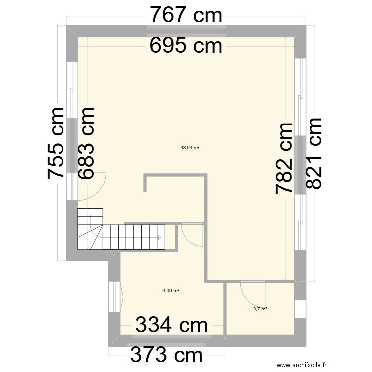 saintremy . Plan de 10 pièces et 123 m2