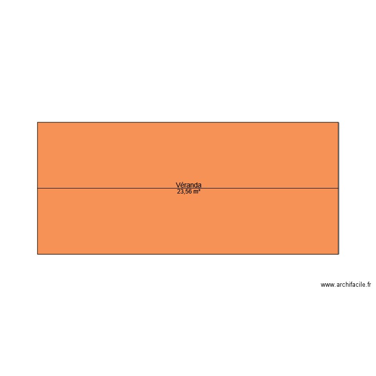 Toit. Plan de 1 pièce et 24 m2