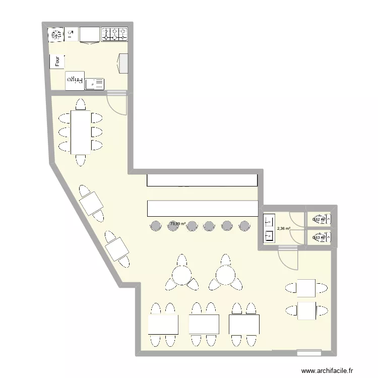 Plan Maison Alfort Cuisine Arri&egrave;re. Plan de 