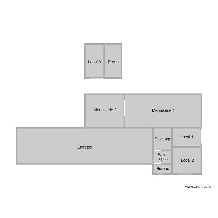 Buragud YE. Plan de 10  et 42 m²