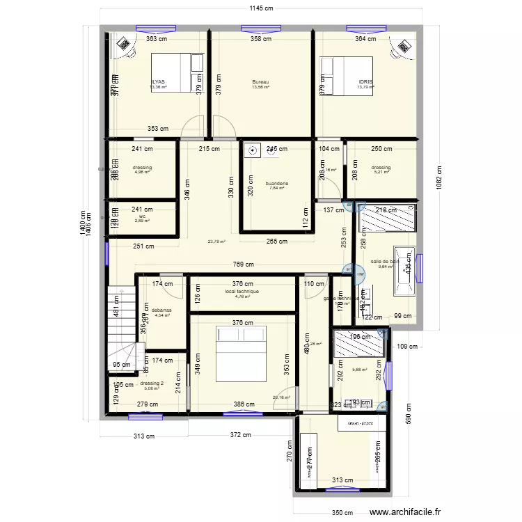 FLEVILLE HBC ETAGE . Plan de FLEVILLE HBC ETAGE . Plan de