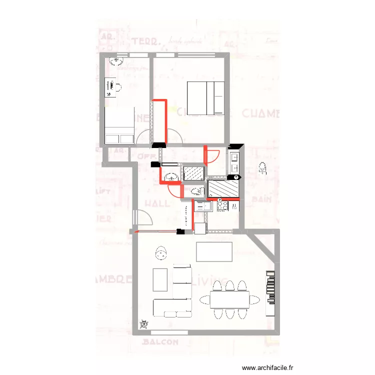 appart II. Plan de 8 et 25 m² appart II. Plan de 8 et 25 m²