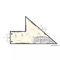 plan local  triangle 70m²