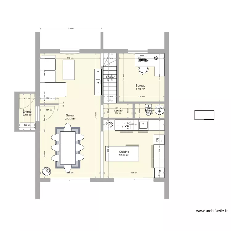 Maison Projet 16. Plan de 