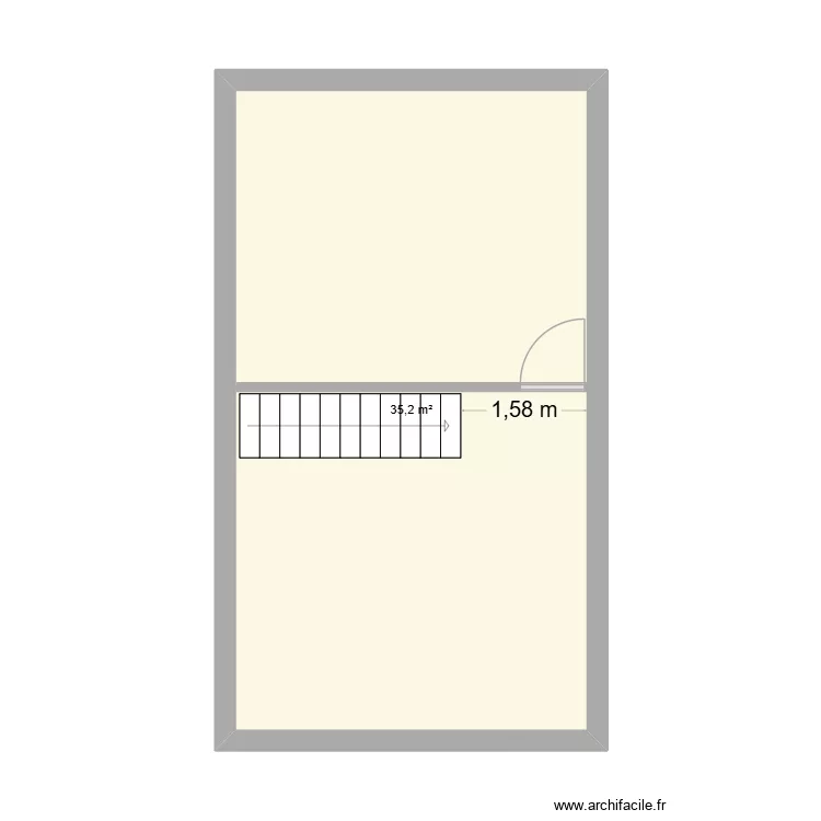 NORMANDIE NIVEAU 2. Plan de 1  et 35 m²
