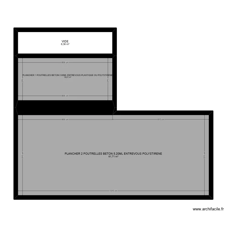 PLANCHERS POUTRELLES ENTREVOUS . Plan de PLANCHERS POUTRELLES ENTREVOUS . Plan de
