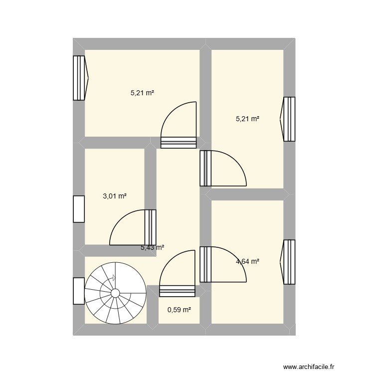 ETAGE. Plan de 0 pièce et 0 m2