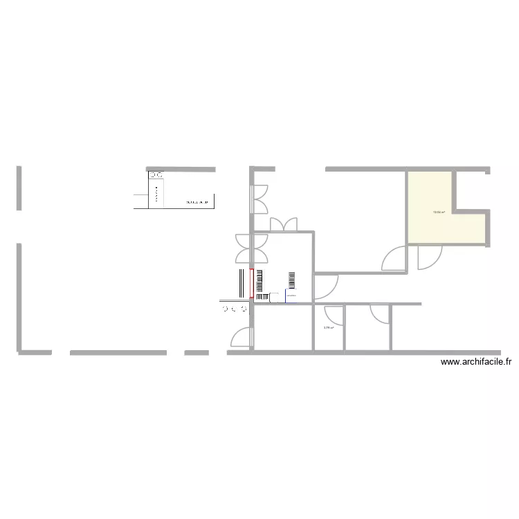CENTRE DE LOISIRS TRETS. Plan de 2  et 16 m²