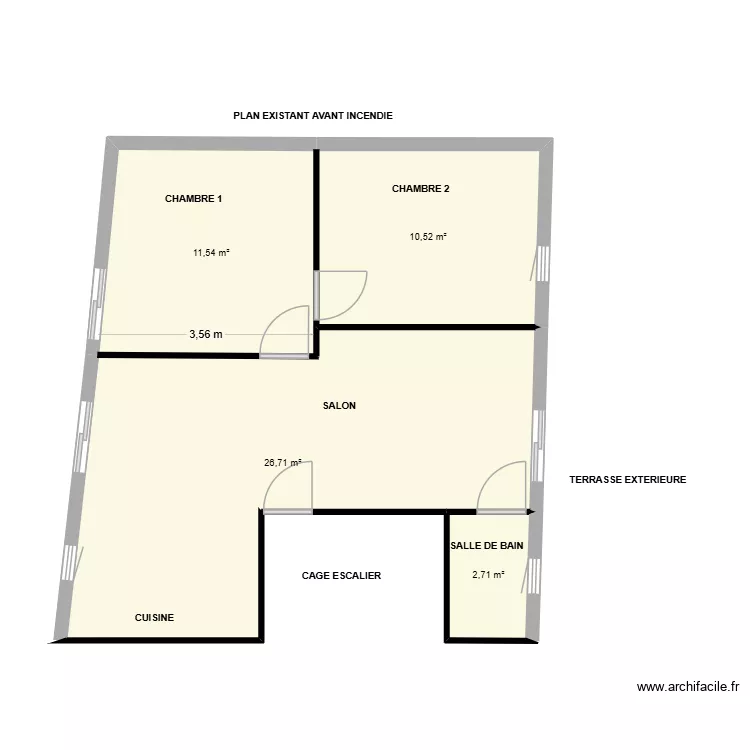 MARTI (plan corrigé). Plan de 4 et 51 m² MARTI (plan corrigé). Plan de 4 et 51 m²