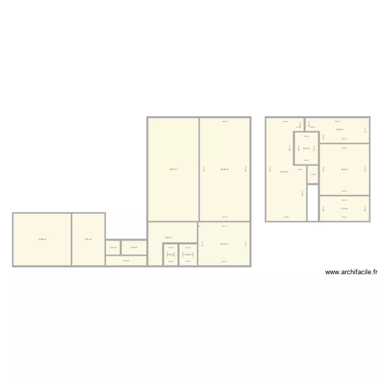 gaudin dpe. Plan de 18  et 179 m²