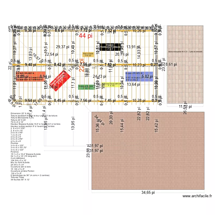Projet Abri Machinerie. Plan de Projet Abri Machinerie. Plan de