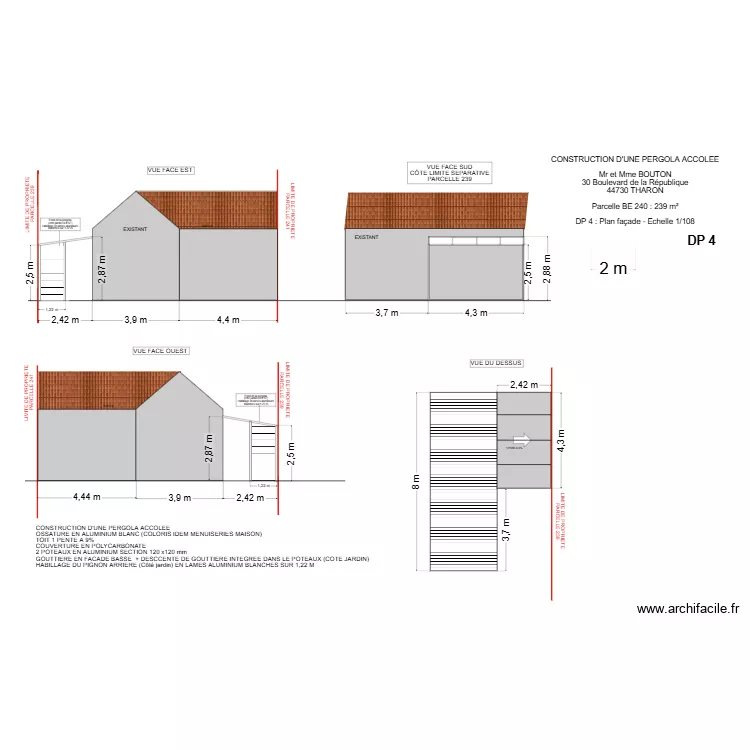 DP 4 BOUTON THARON v2. Plan de 