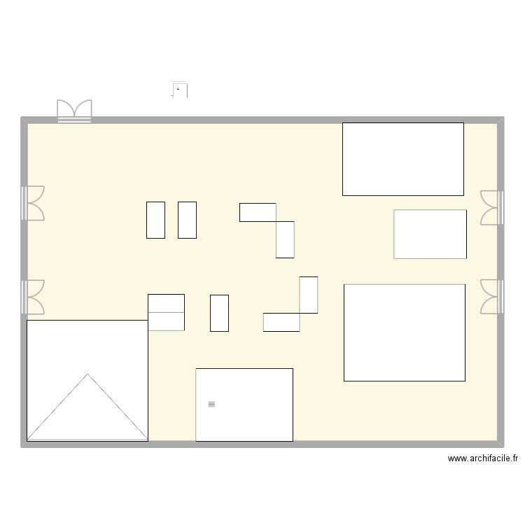 plan sae. Plan de 1 pièce et 255 m2