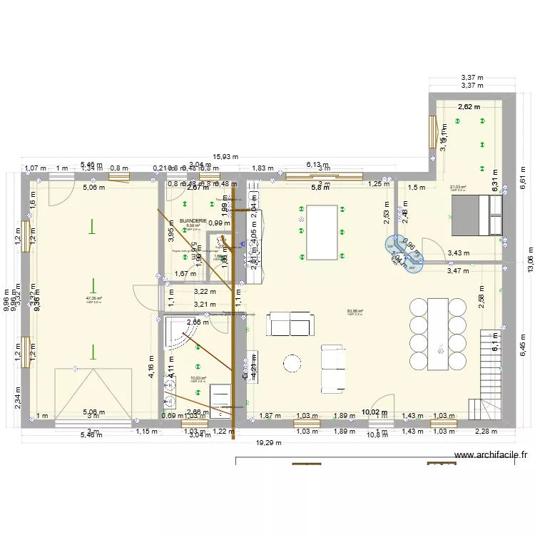 maison ailly. Plan de 