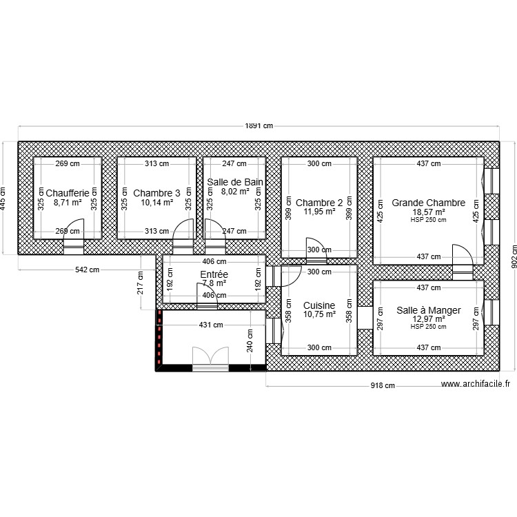 Demande de Travaux. Plan de 0 pièce et 0 m2