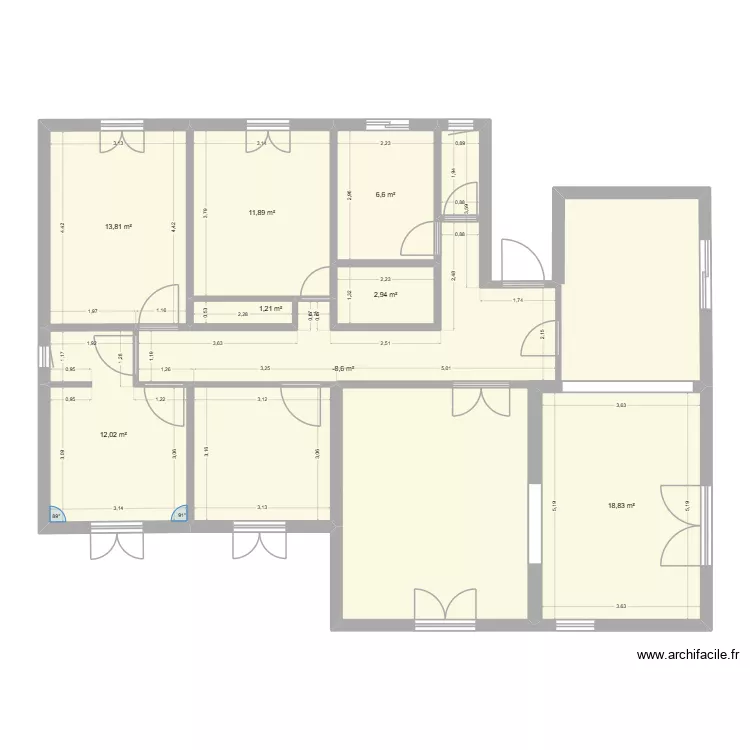 Fontenouillle3. Plan de 8  et 94 m²
