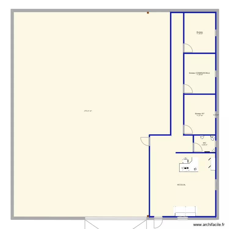 BUREAU ATMC LUXEUIL partie 1. Plan de 7 et 368 m² BUREAU ATMC LUXEUIL partie 1. Plan de 7 et 368 m²