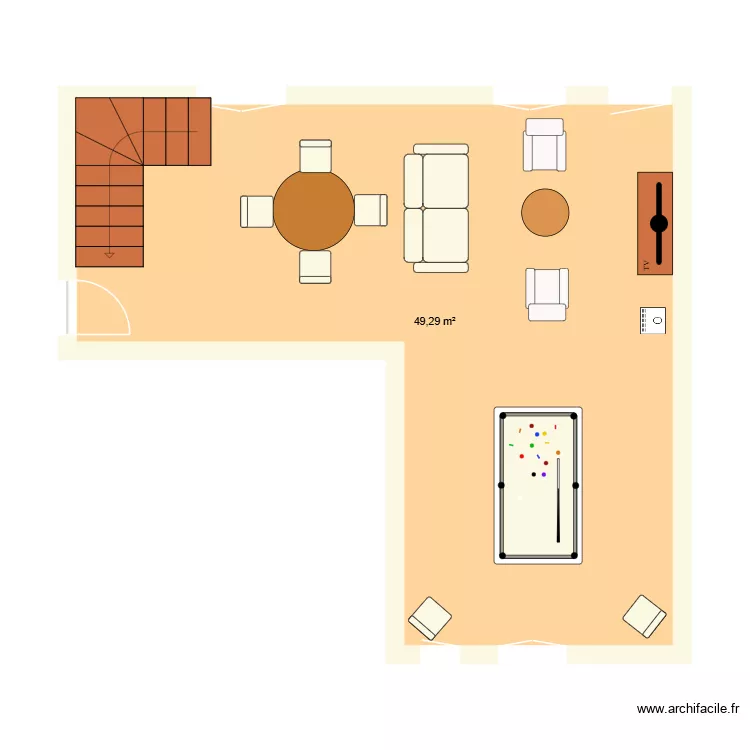 1 plan. Plan de 1 et 49 m² 1 plan. Plan de 1 et 49 m²