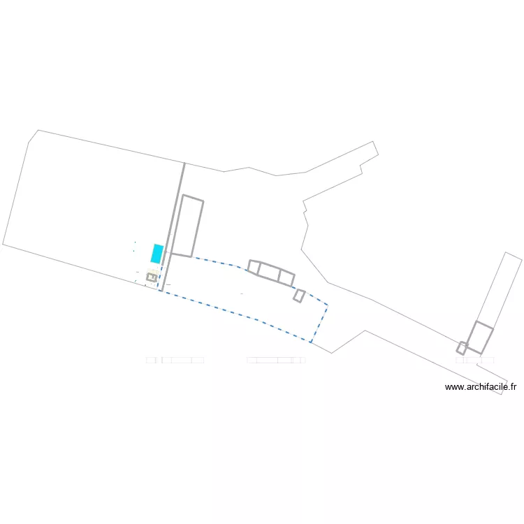 Abri de jardin. Plan de 