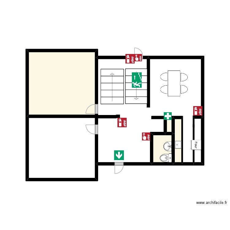 HALTE. Plan de 0 pièce et 0 m2