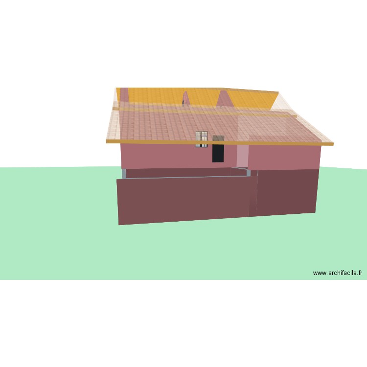 BREI-1 Maison+Annexe. Plan de 8 pièces et 311 m2