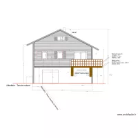 Fa&ccedil;ade ouest chalet avant travaux 2